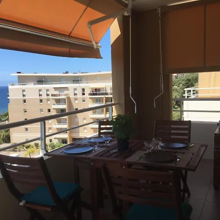 Appartement T3 Classe 3 Etoiles Vue Mer Avec Terrasse ,Plage 2 Minutes A Pied Ajaccio  Exterior photo